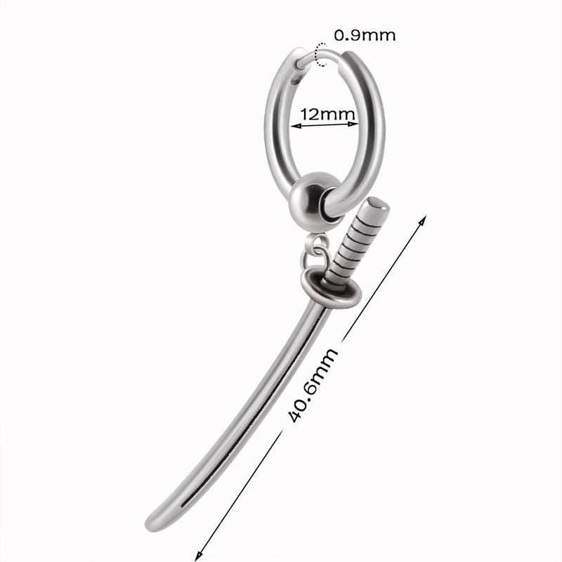 1 Piece Ear Cartilage Rings & Studs Casual Geometric 304 Stainless Steel Plating
