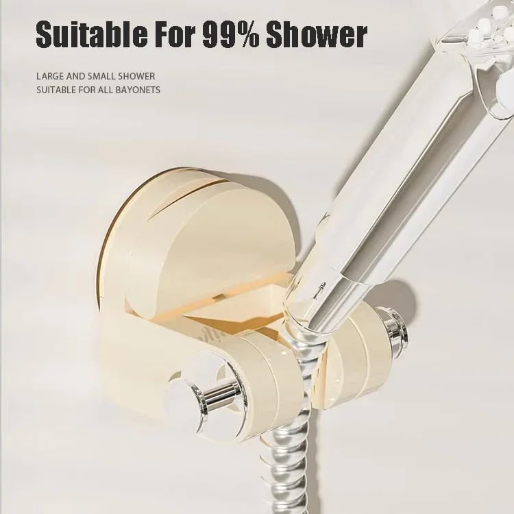 Integrated Suction Cup Shower Rack Wall Mounted Non Perforated Shower Fixture