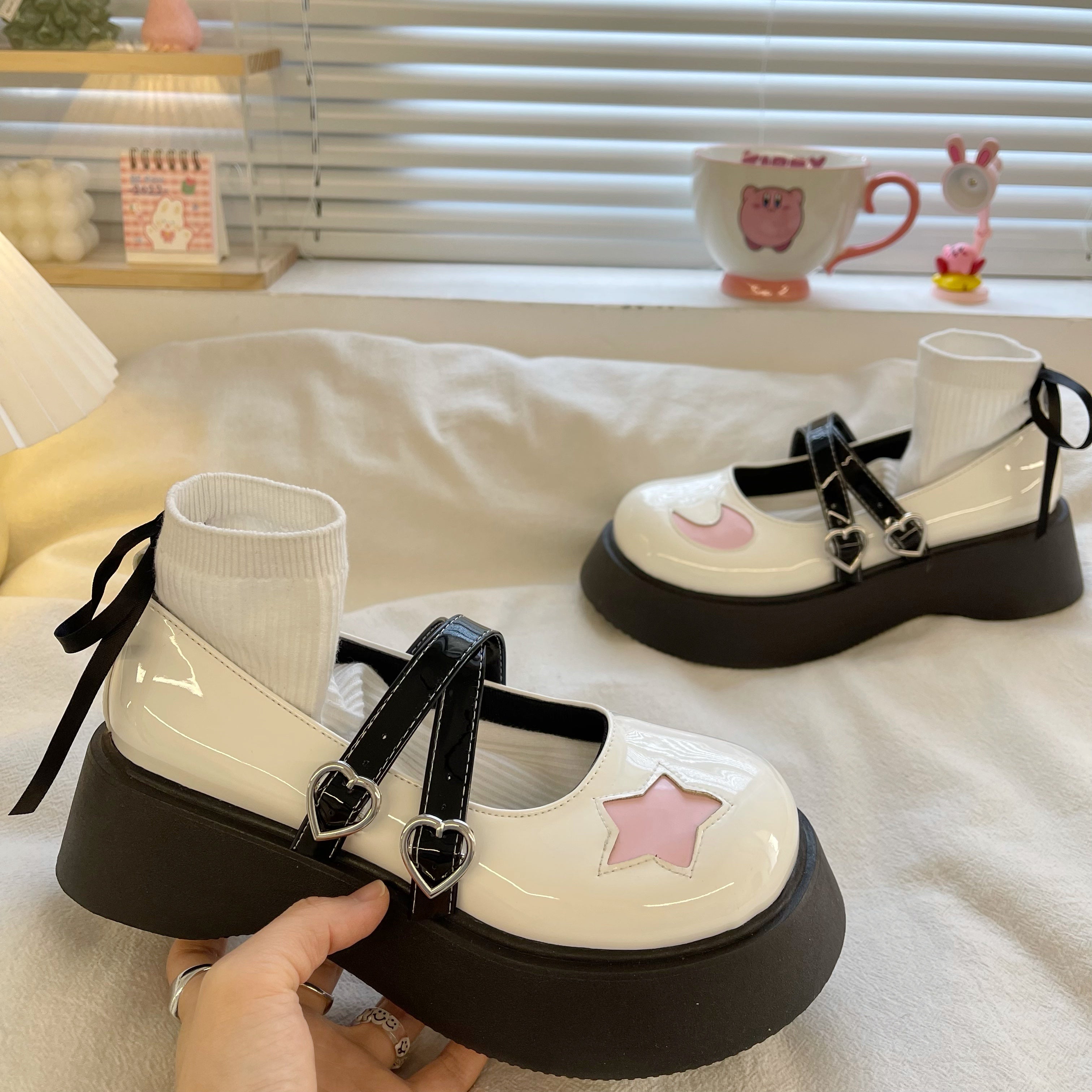 white jk leather shoes