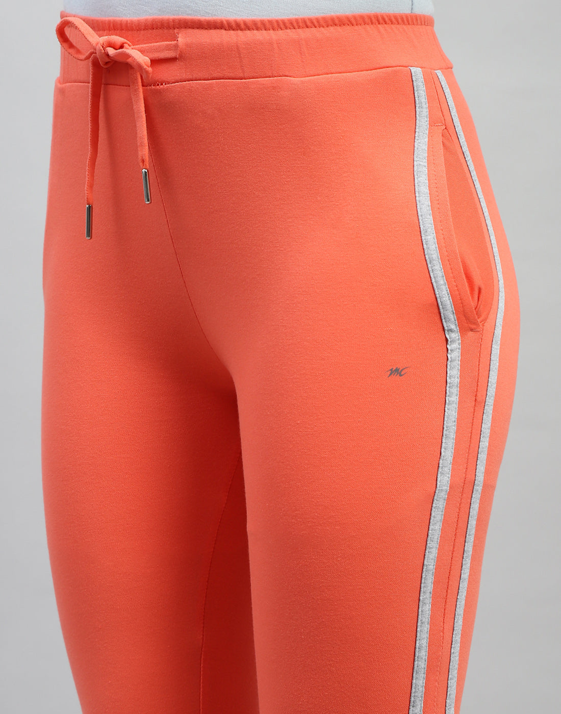 Women Orange Solid Regular Fit Lower