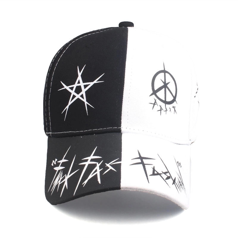 Unisex Fashion Star Printing Curved Eaves Baseball Cap