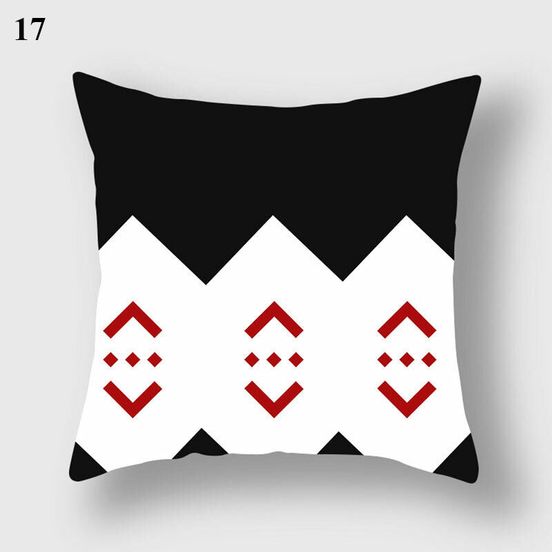 18 Cushion Cover Pillow Case Home Sofa Decor Pillowslip Waist Pillow Cover Soft