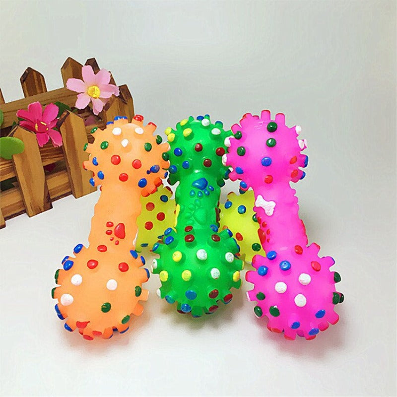 Colorful Dotted Dumbbell