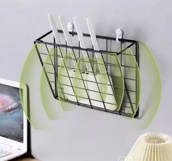 Router Rack Placement Rack Home Living Room Wall-Mounted TV Set-Top Box Wifi Storage Rack