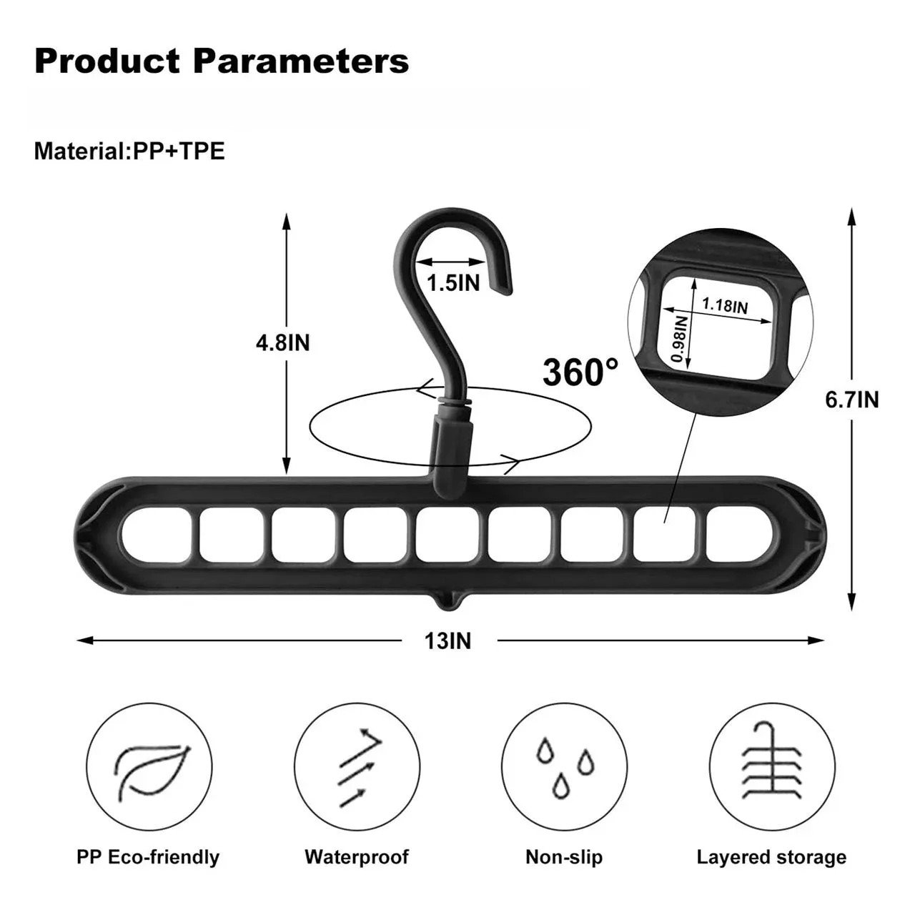 Folding hanger saves space