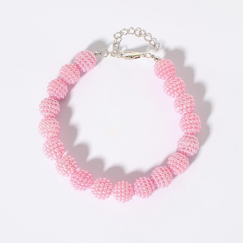 Cute Plastic Geometric Beaded Pet Collar
