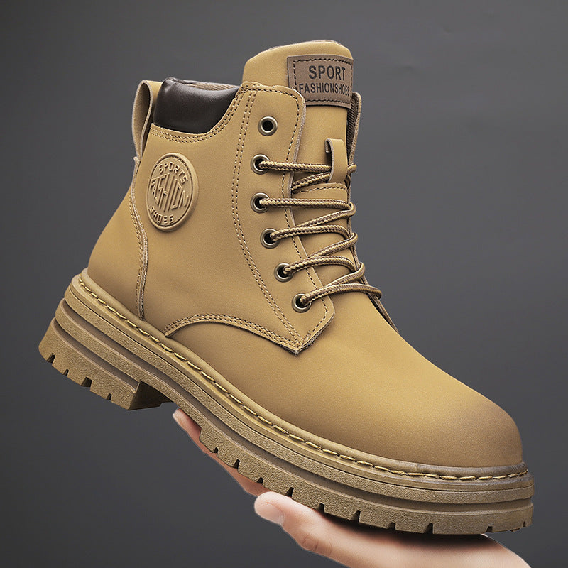 Men's Fashion Trend  Lace-up Martin Boots