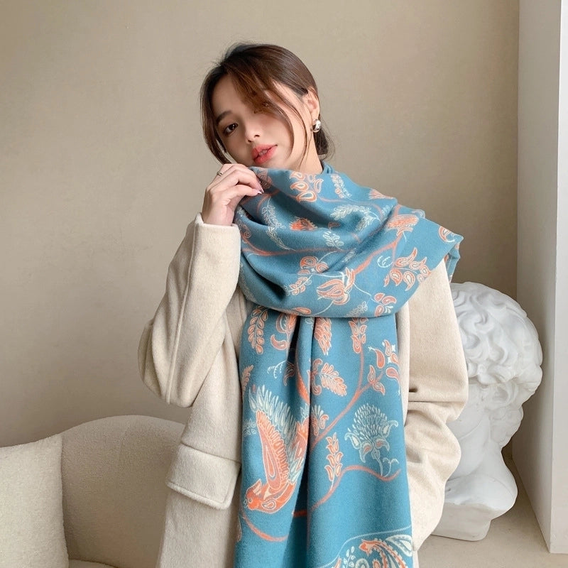 Women's Lady Printing Polyester Scarf
