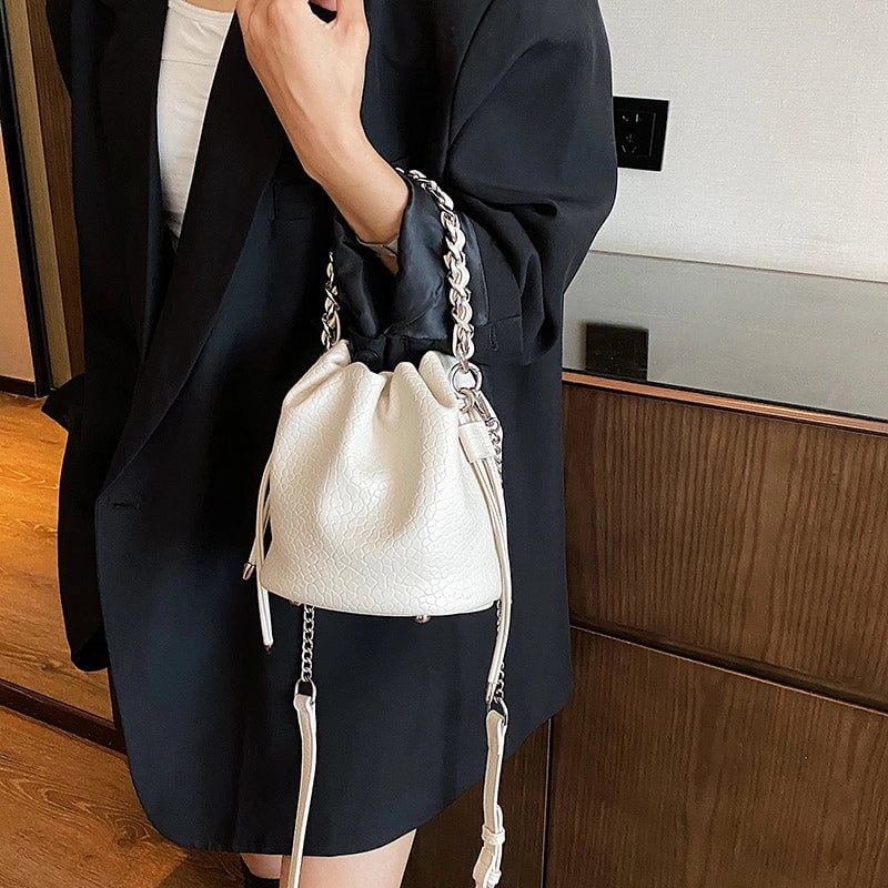 Women's All Seasons Pu Leather Elegant Cute Bucket Bag