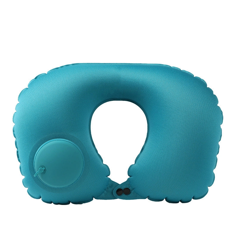 Inflatable U-shaped Pillow Cool Pressing Inflatable Pillow Travel Portable Neck Pillow Travel Sanbao Storage Pillow For Airplane