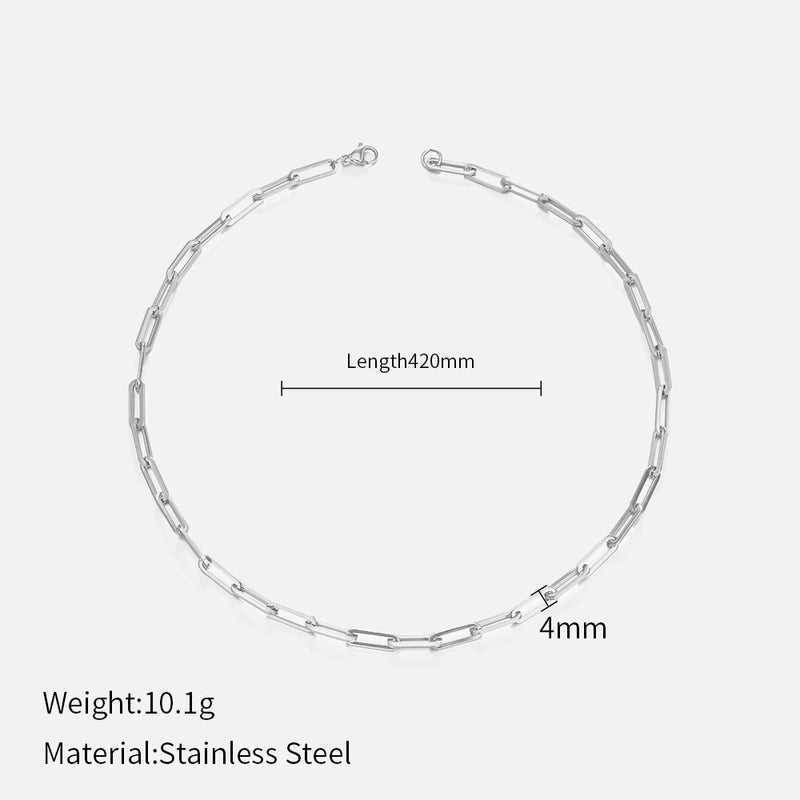 Minimalist None 304 Stainless Steel Stainless Steel Necklaces