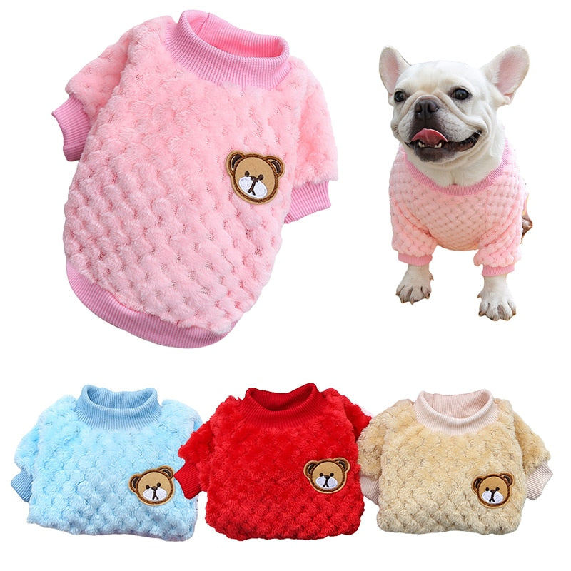 Bear Embroidery Dog Vest