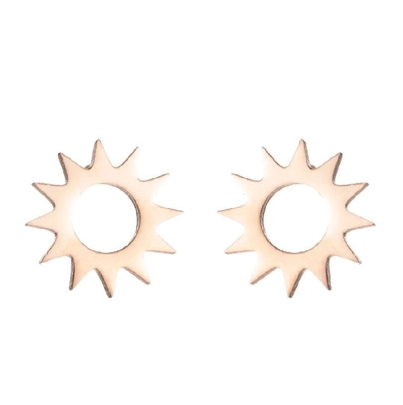 Fashion Heart Shape Stainless Steel Ear Studs 1 Pair