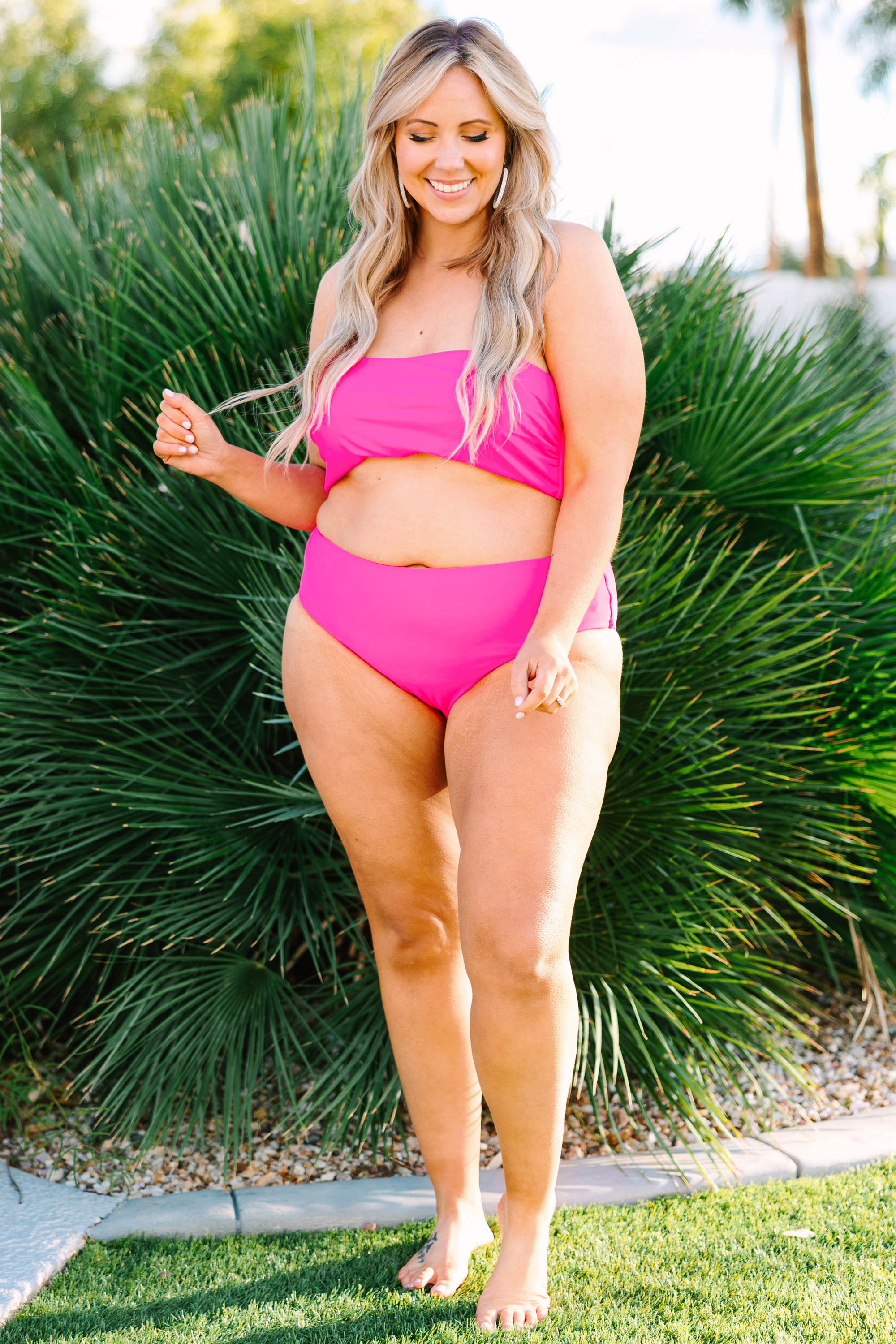 Beach Boo Swim Top. Pink