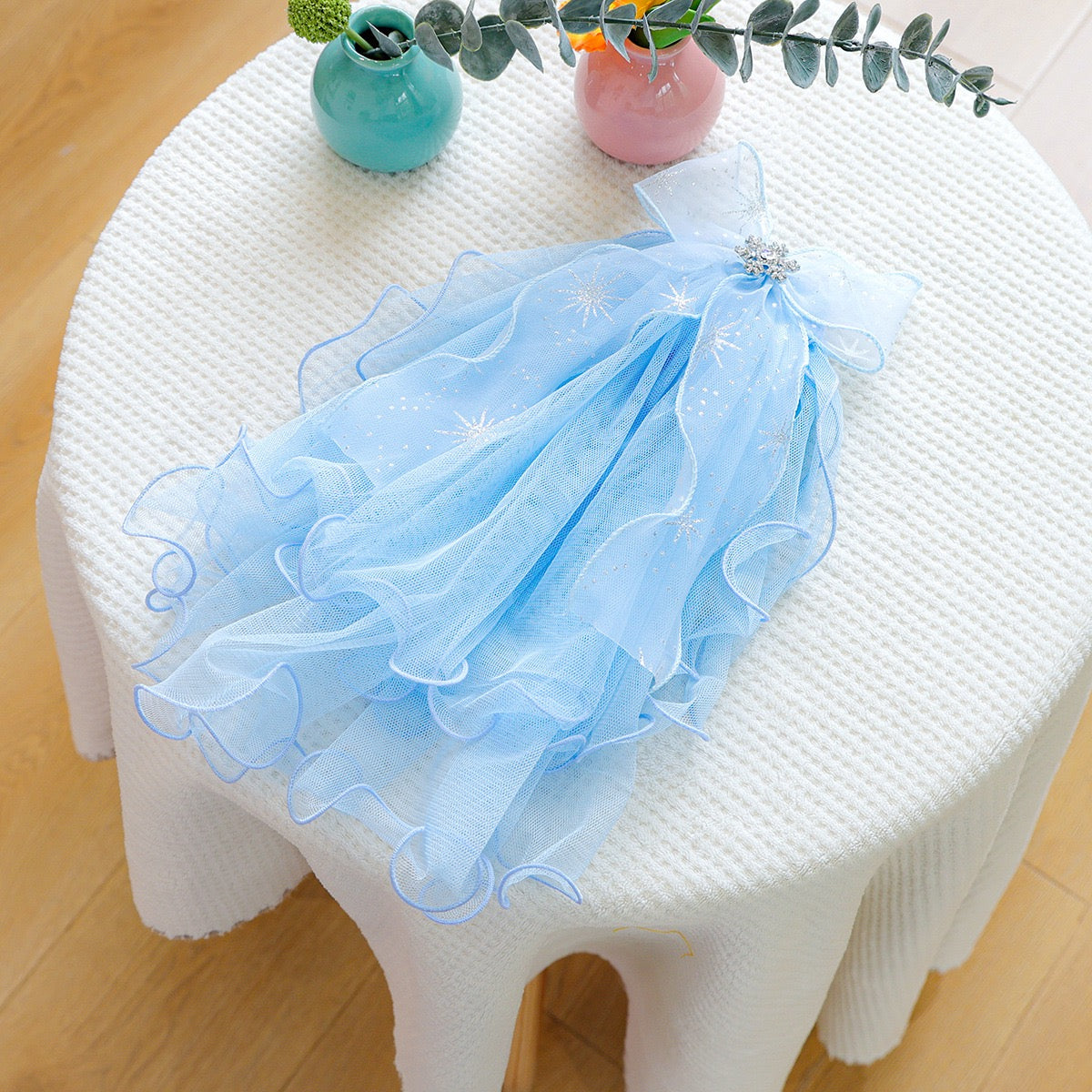 Bow/Mermaid/Ear Pattern Dog Cat Veil