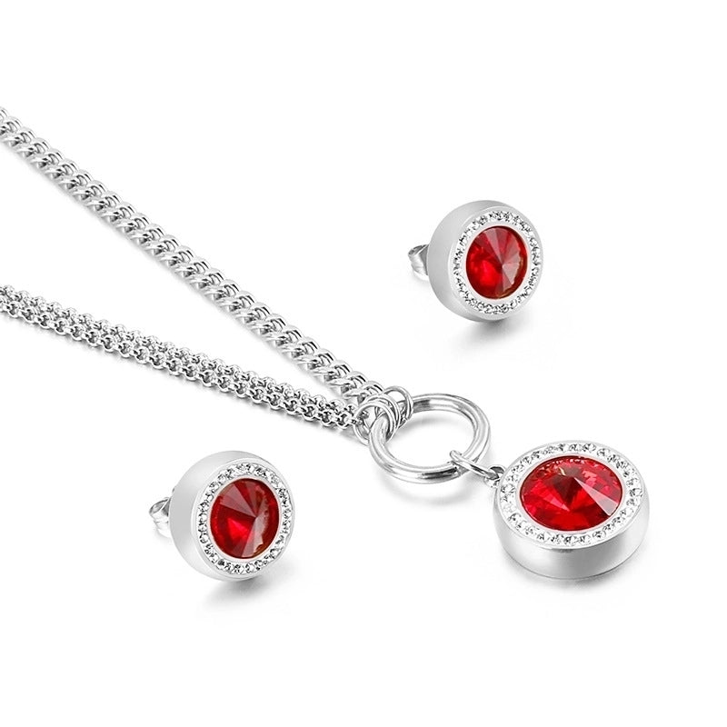 Titanium Steel 18K Gold Plated Fashion Plating Heart Titanium Steel