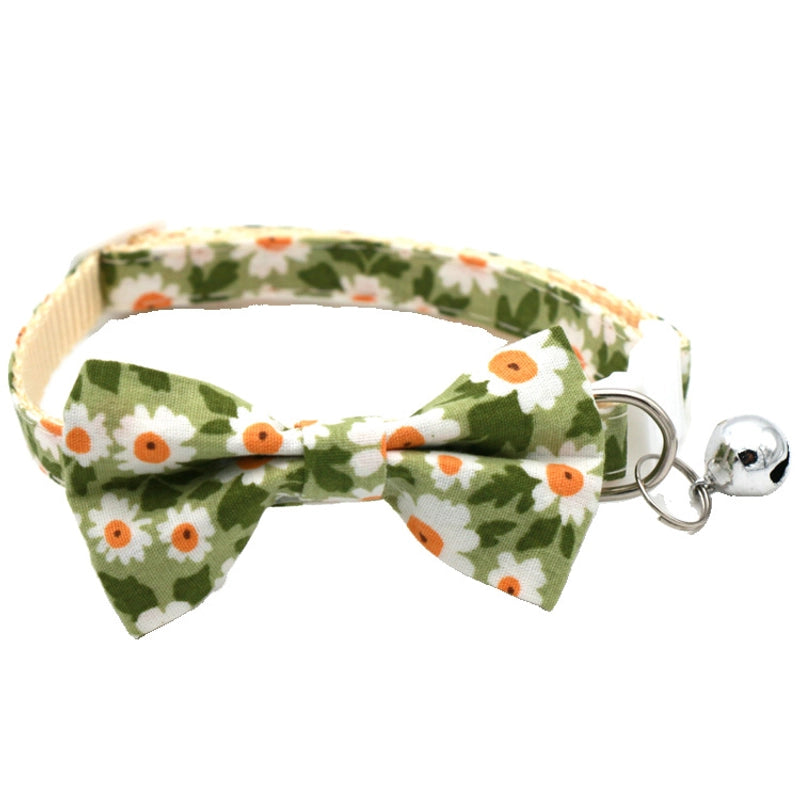 Sweet Cotton Polyester Lattice Pet Collar