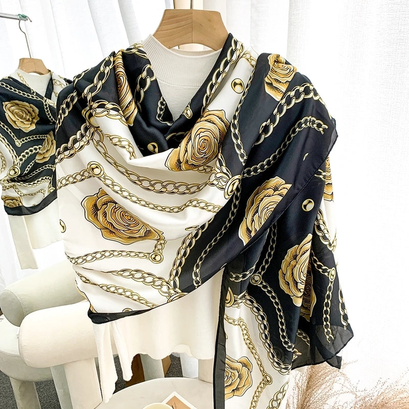 2025 Autumn And Winter New Scarf Popular Leopard Print Scarf Long Women's Shawl Daily Street Snap Scarf Hijab
