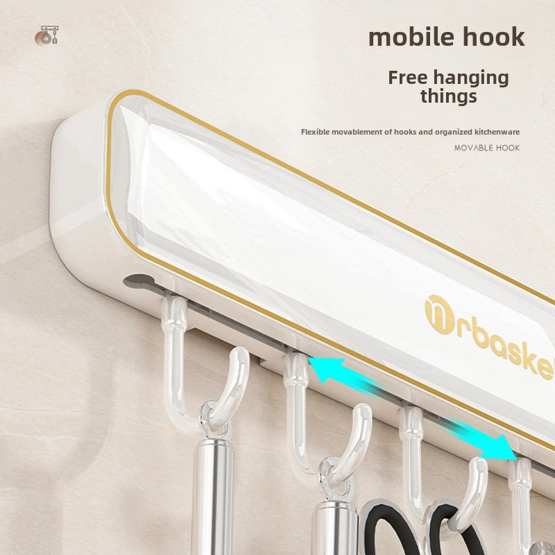 Knife Holder Wall-mounted Household Kitchen Supplies Knife Holder Knife Hook Integrated Storage Rack Multifunctional Kitchen Knife Storage Rack