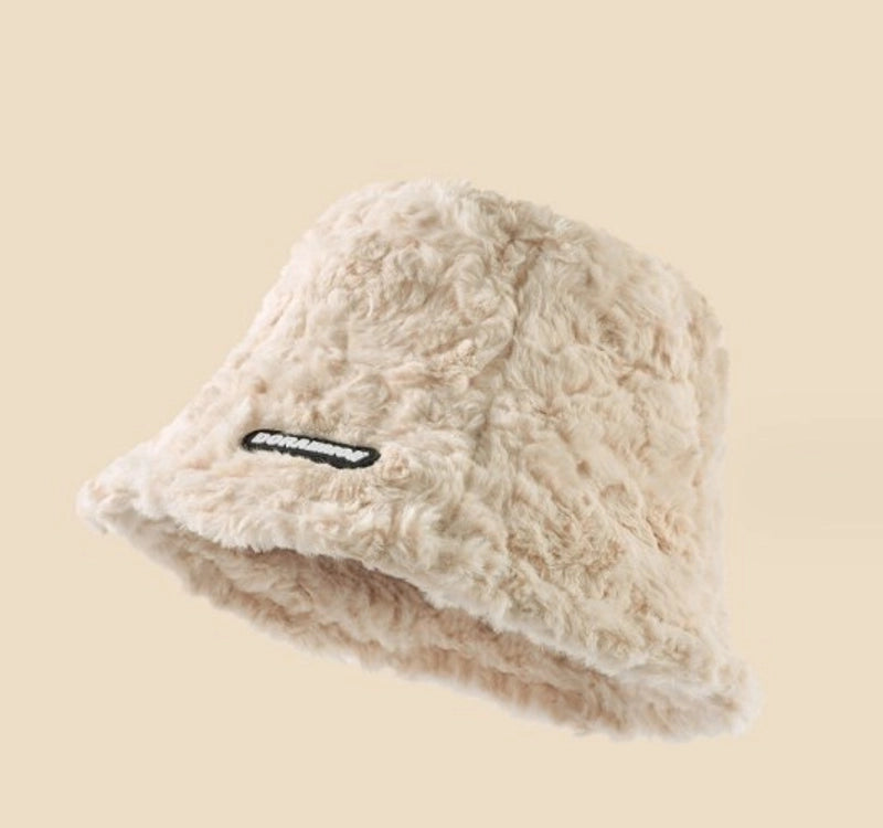 Women's Elegant Pastoral Letter Solid Color Curved Eaves Bucket Hat