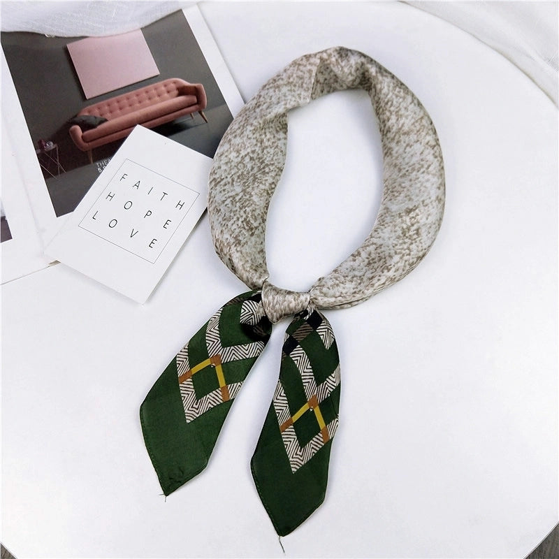 Alloy Scarf (1 Scallop Floral Blue)