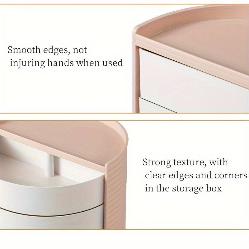 3 LAYERS SEMICIRCLE COSMETIC ORGANIZER