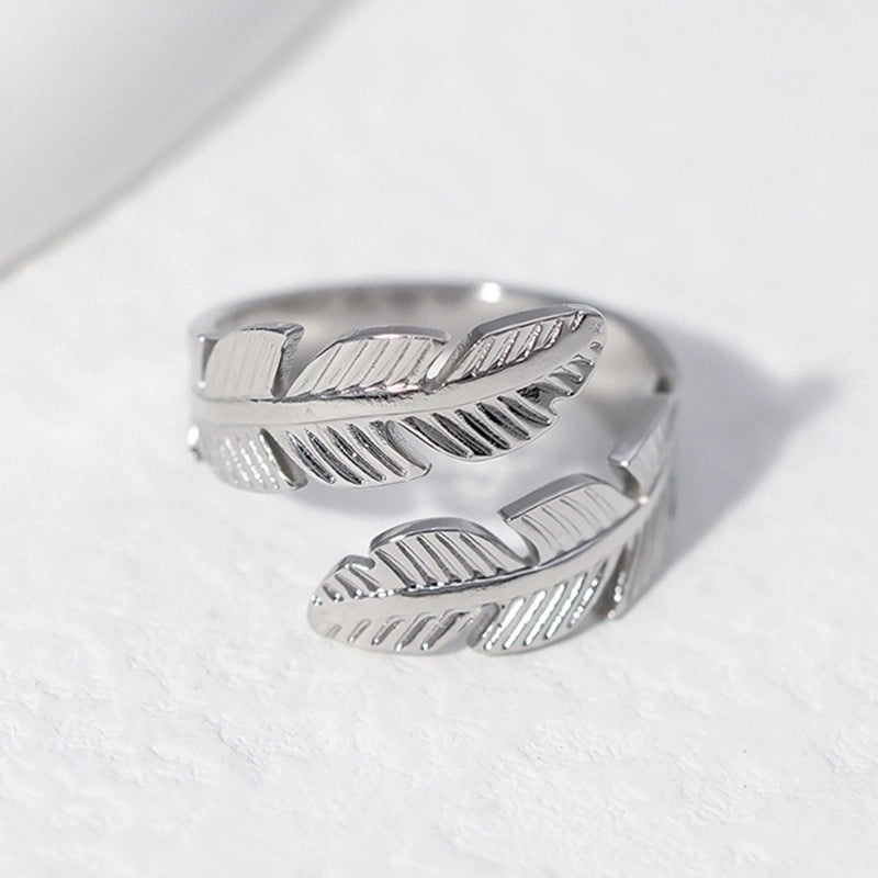 Casual 304 Stainless Steel 18K Gold Plated Plating Stainless Steel Rings