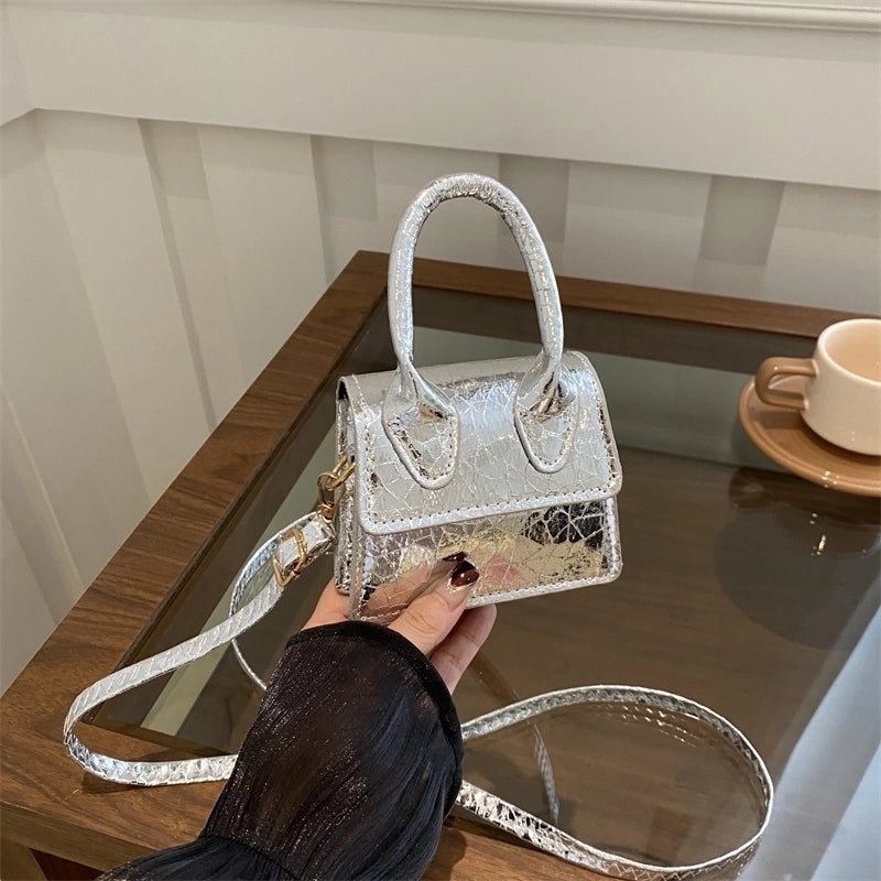 Fashionable And Beautiful Simple Western Style Western Style Personalized Retro Casual Shoulder Bag Mini Portable Small Square Bag