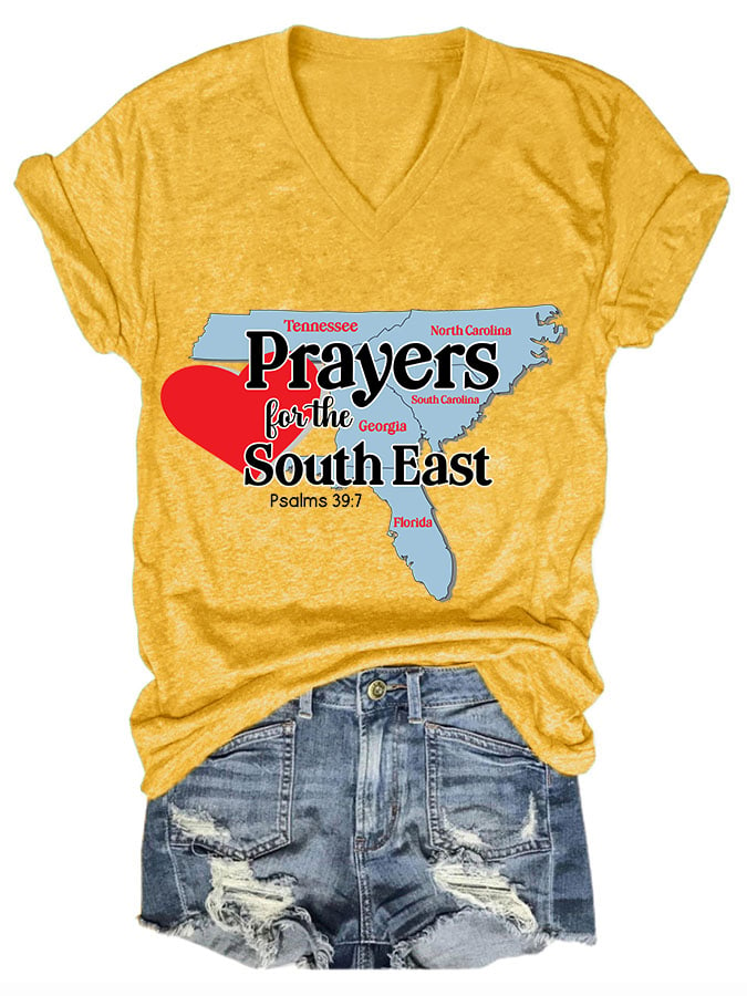 Women's Prayers for the South East. Psalms 39:7 printed T-shirt