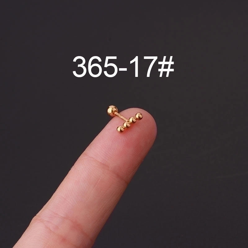 Ear Cartilage Rings & Studs Fashion Geometric 316L Stainless Steel  Plating