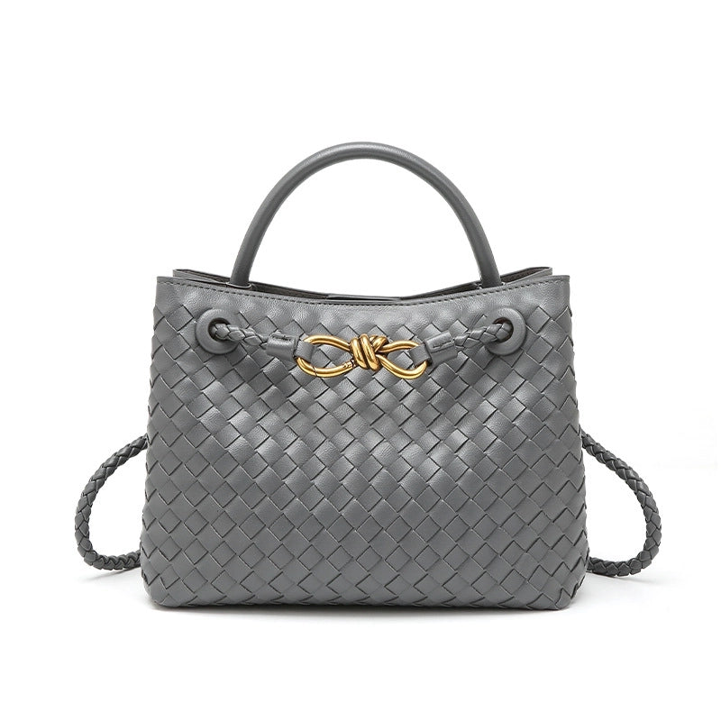 Women's Medium Pu Leather Solid Color Streetwear Square Magnetic Buckle Handbag