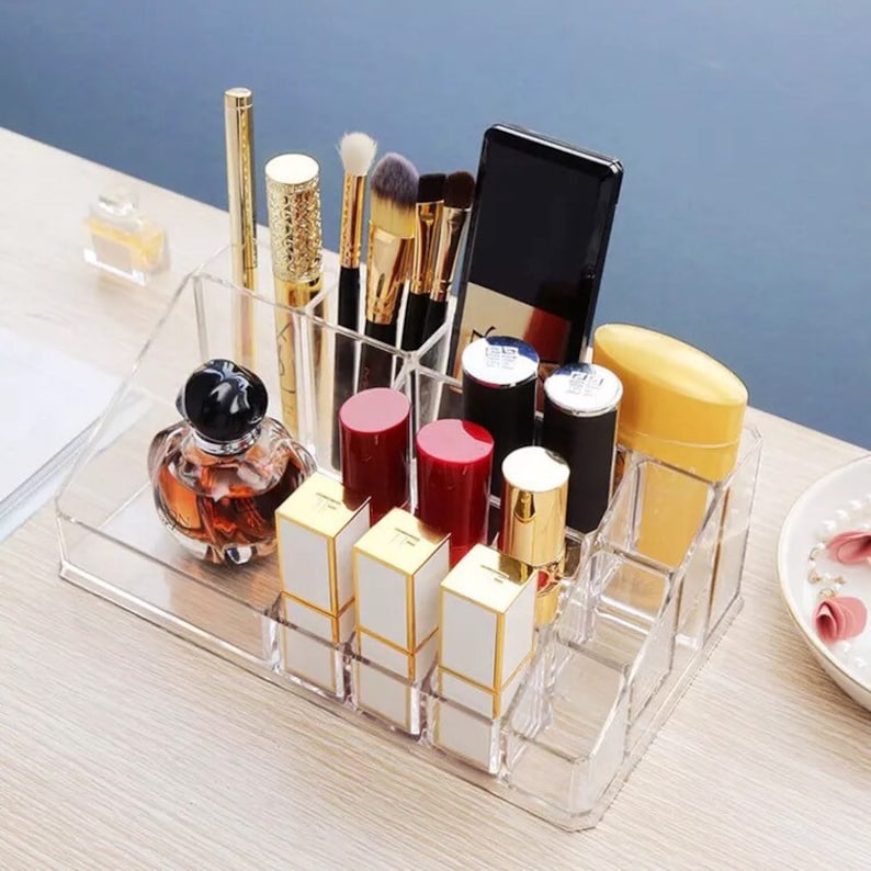 Makeup organizer. Acrylic Makeup Stand. Cosmetics Organizer. Lipsticks Organizer. Makeup Brush Holder. Brush Organizer