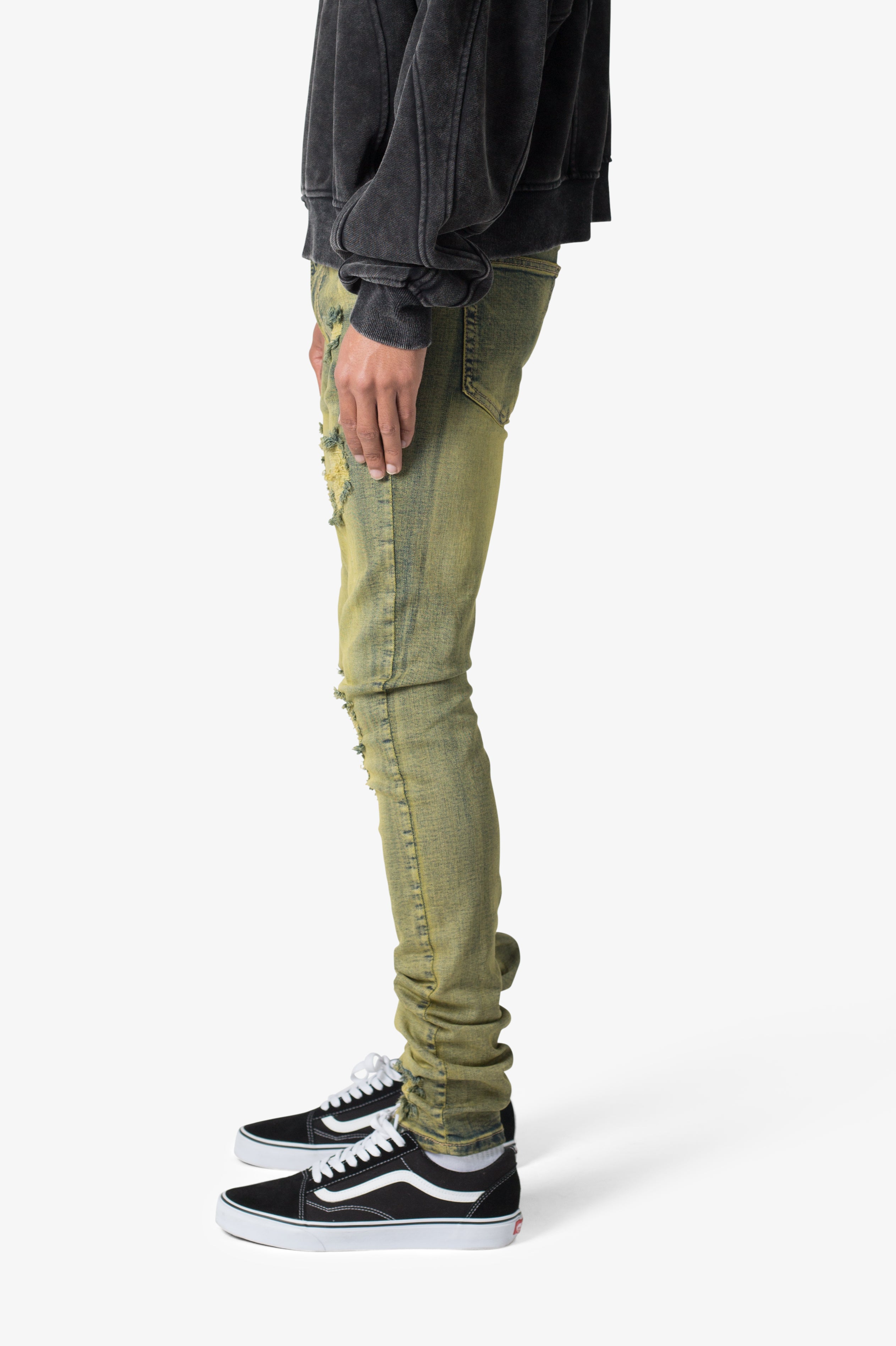 X609 Algae Skinny Denim - Green