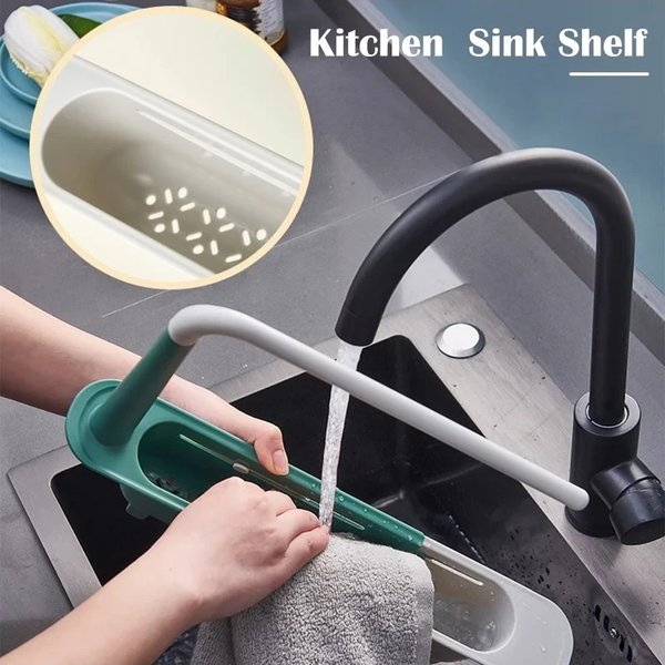 👍Updated Telescopic Sink Storage Rack