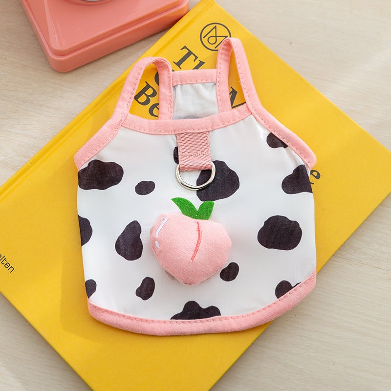 Cute Fruit Decor Dog Vest Harness