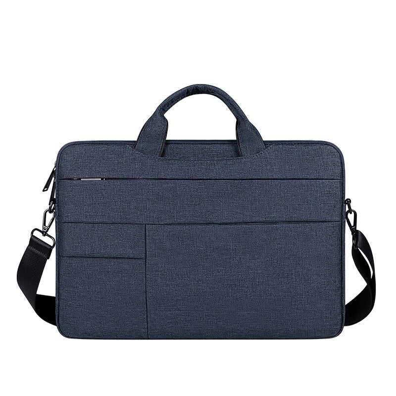 Unisex Oxford Cloth Solid Color Basic Classic Style Square Zipper Laptop Bag