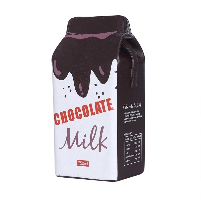 New Trendy Fashion Milk All-match Color Printing  Small Square Bag