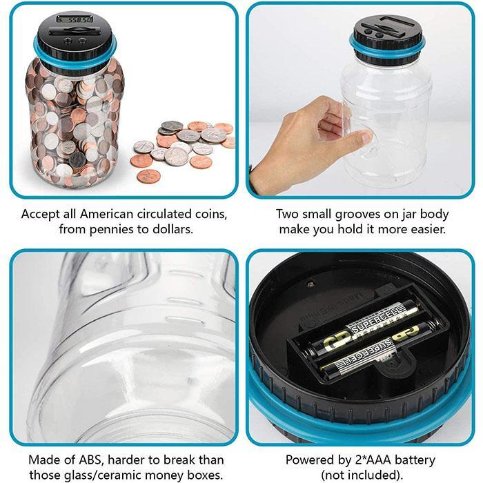 Digital Counting Money Jar