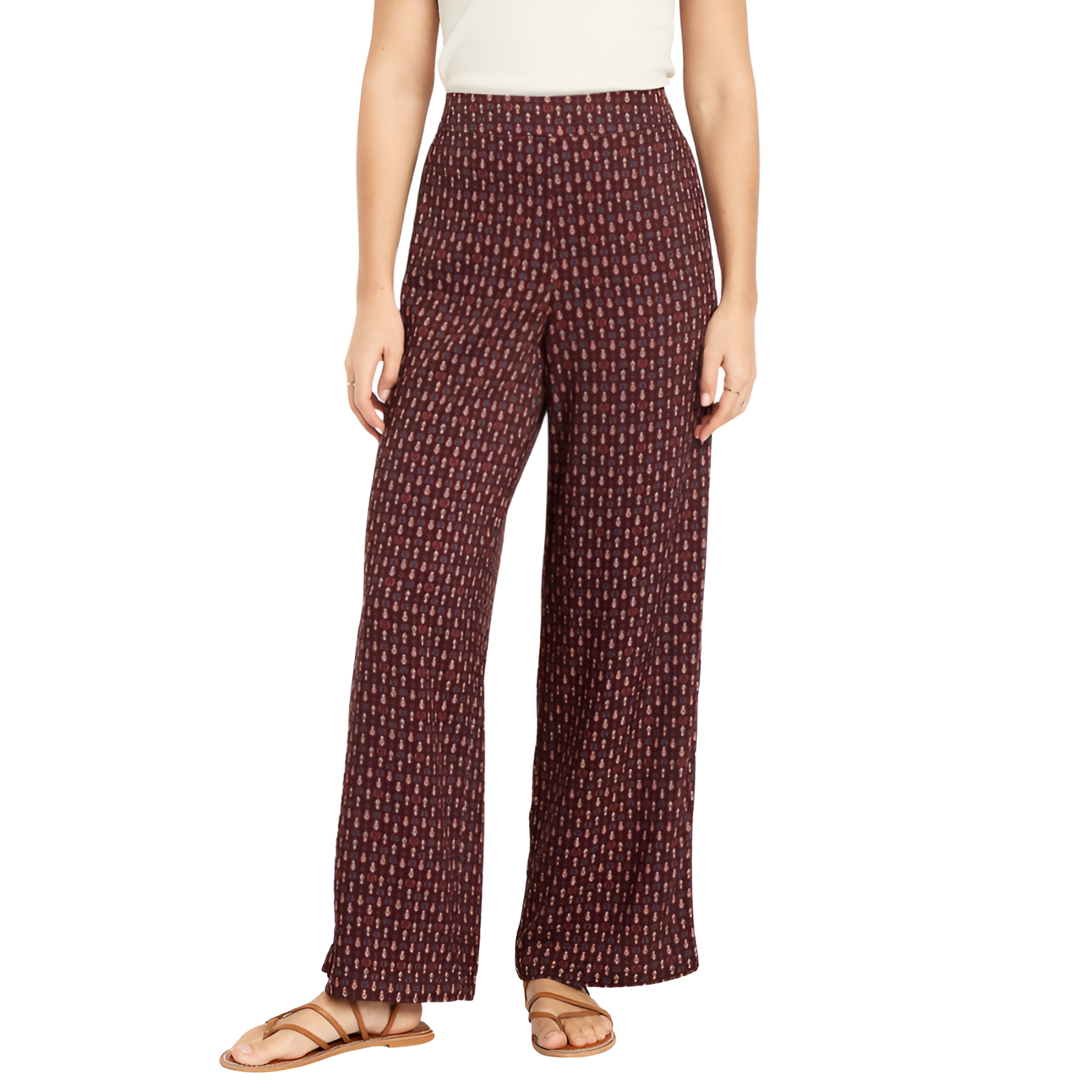 High Waisted Playa Wide Leg Pants