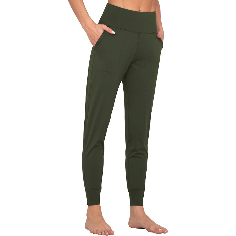 Joggers For Women High Waist Active Sweatpants Lightweight Tapered Lounge Yoga Athletic Pants With Pockets