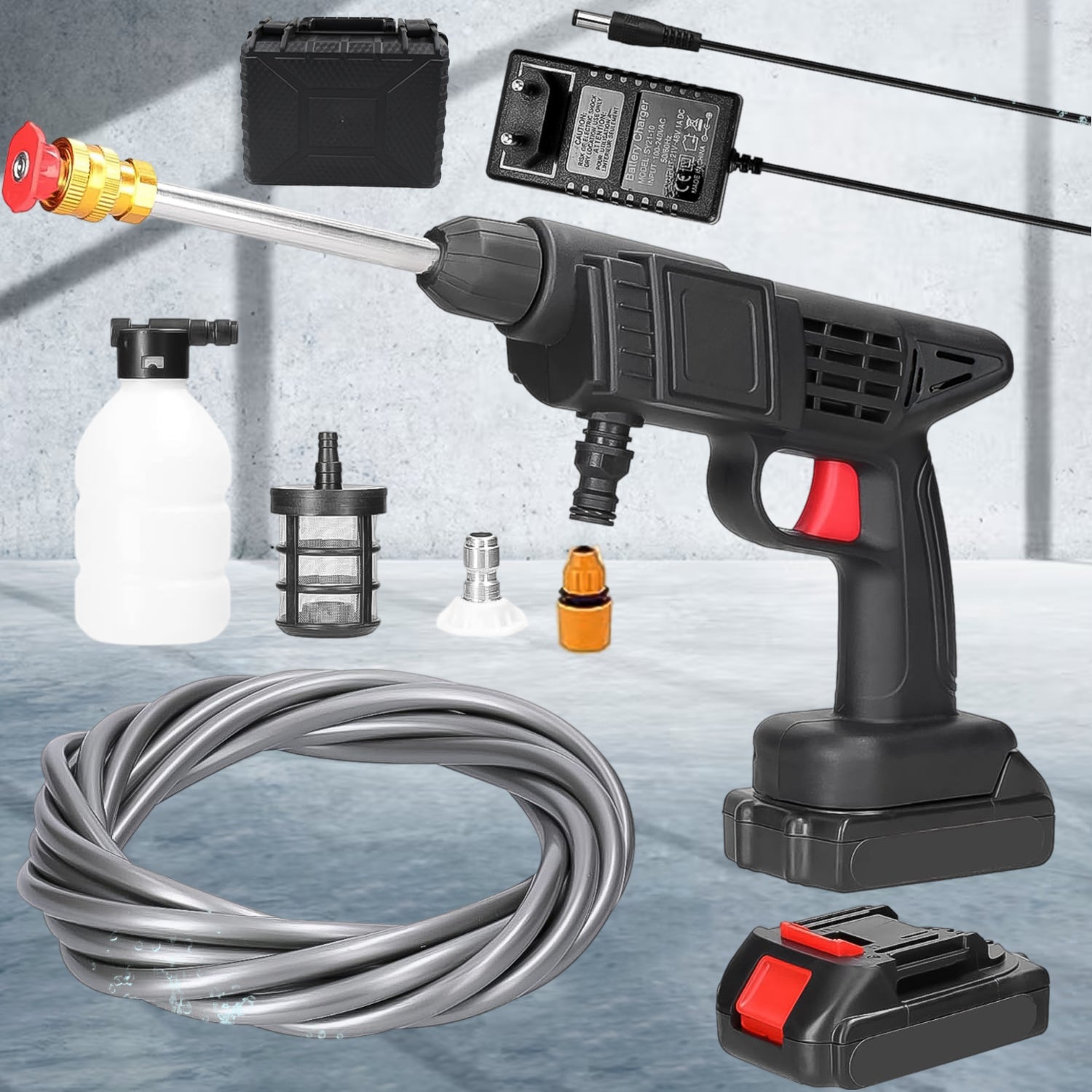 48V Car Washer Gun. Water Spray Gun. Car washing Kit (48V /  With Small Box)