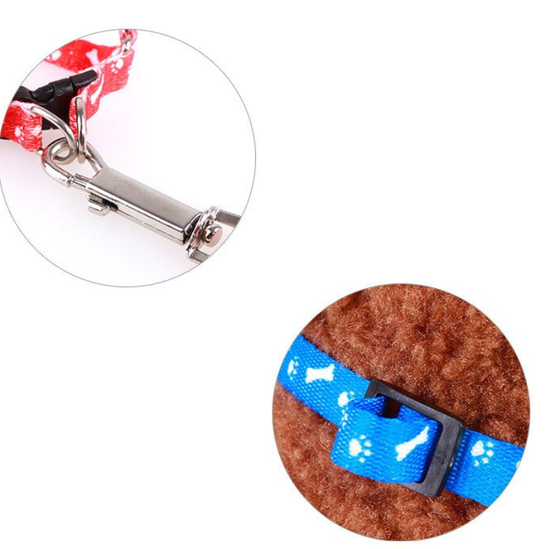 Adjustable Nylon Dog Leash and Harness Set