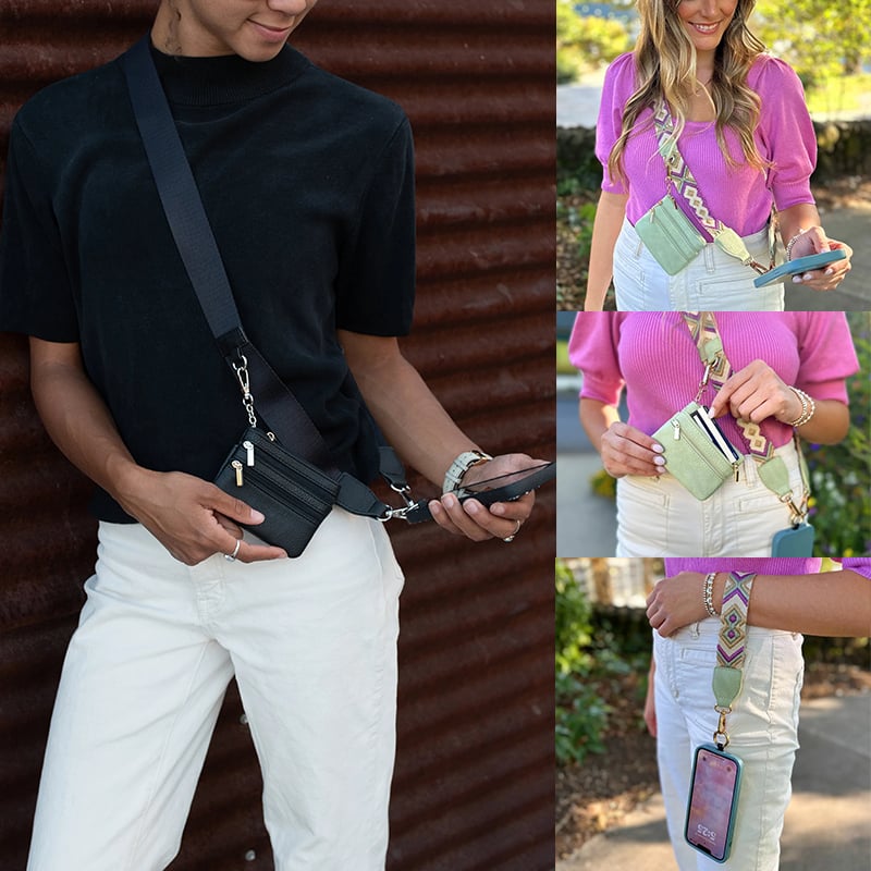 💖Last Day 49% OFF-Phone Strap with Zippered Pouch