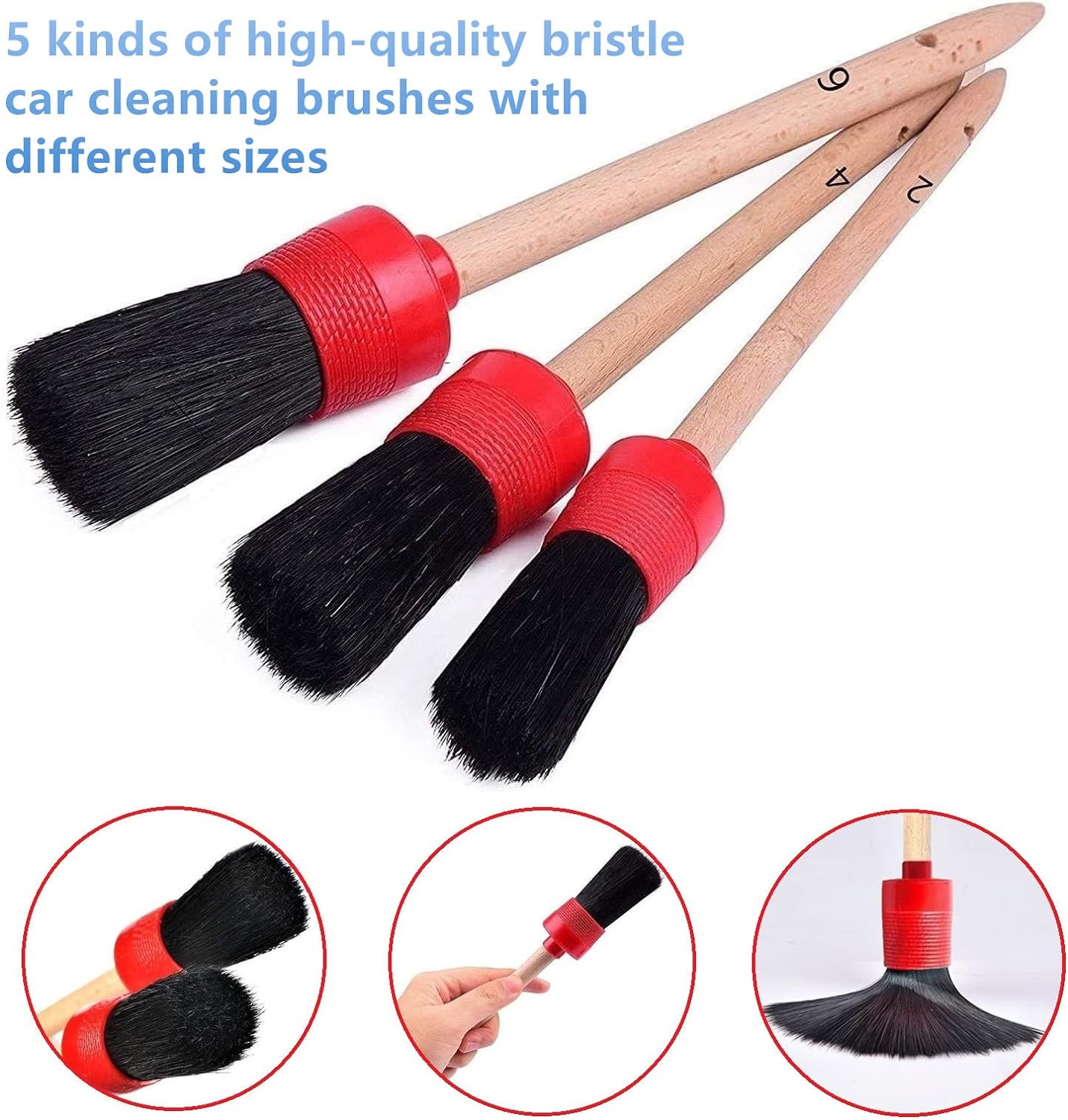 CAR DETAILING BRUSH SET
