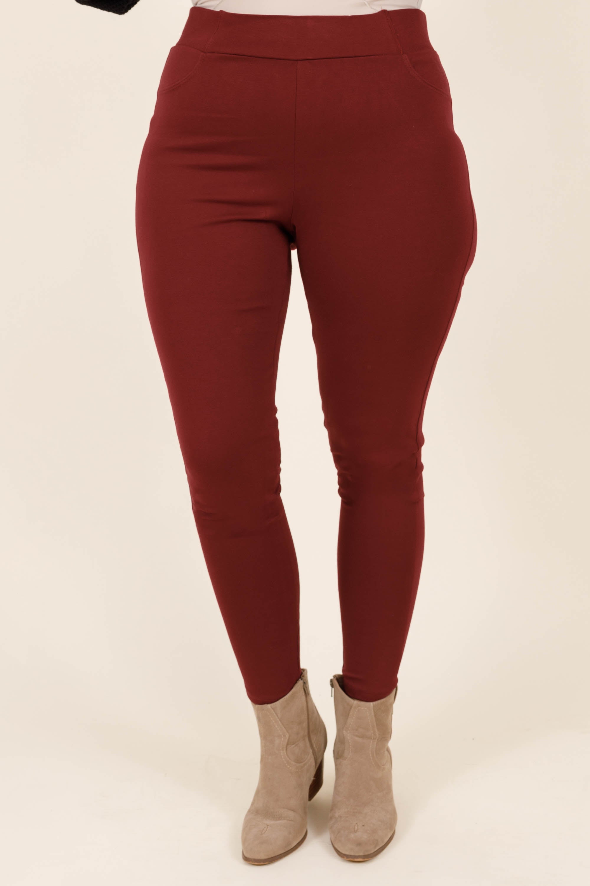 Beyond Basic Pants. Merlot