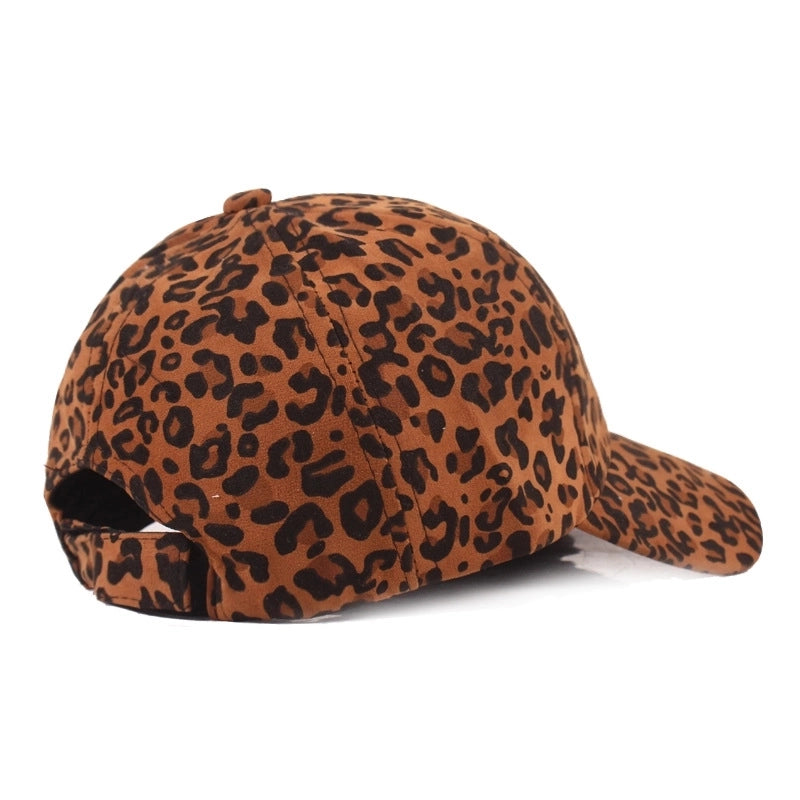 Women's Retro Leopard Crimping Baseball Cap