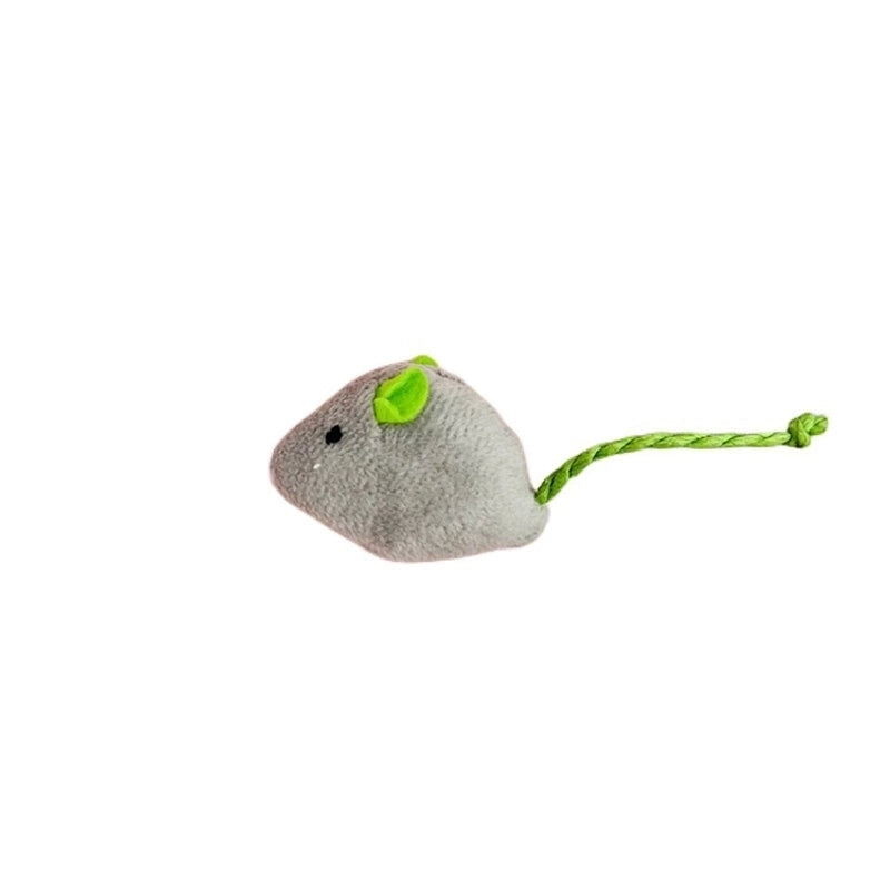 Pet Supplies Simulation Plush Mouse Doll Set Feather Mouse Scratch-resistant Bite Molar Cat Toy