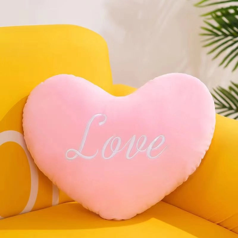 Cute Letter Heart Shape Pp Cotton Throw Pillow