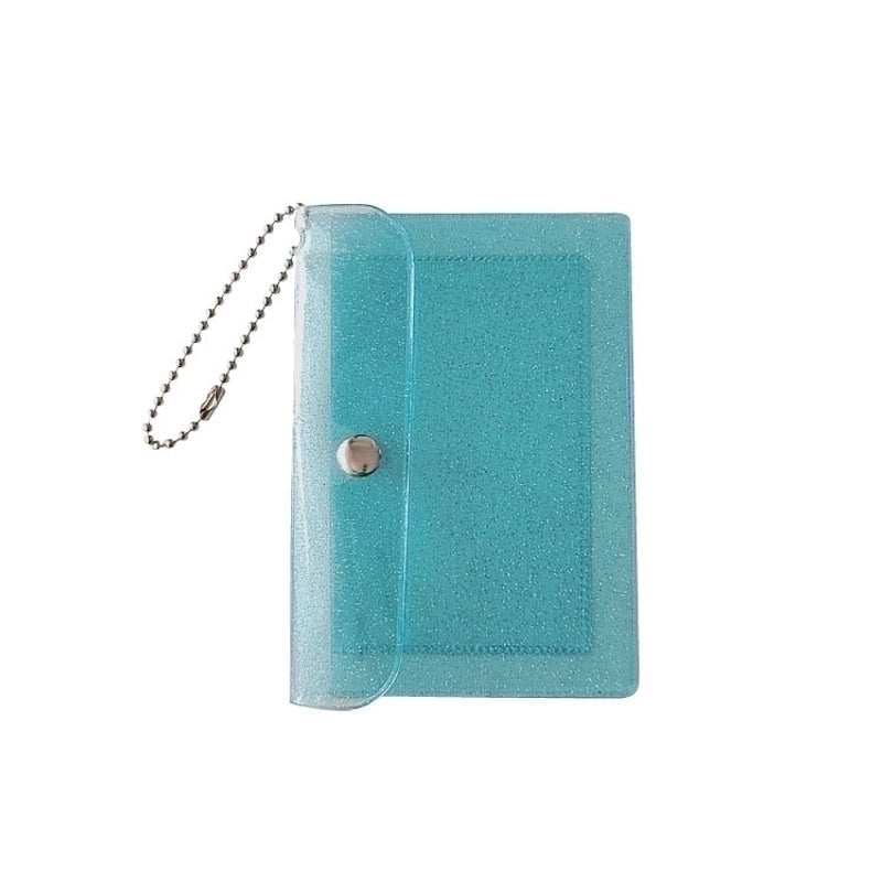 Unisex Solid Color Pvc Transparent Flip Cover Card Holders