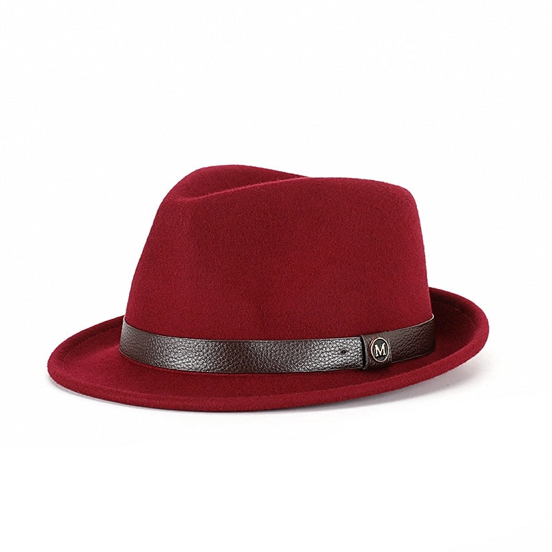 Hat Autumn And Winter Pure Wool Bowler Hat Woolen Retro   Hat Roll Along Felt Hat